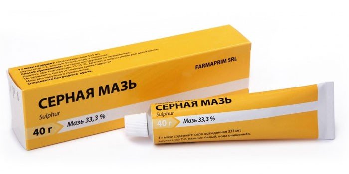 Серная мазь ожог чем помочь