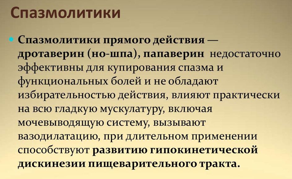 Спазмолитики
